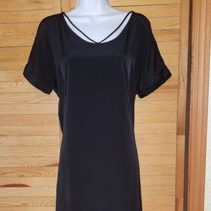 Express Cut Out Short Sleeve Dress, Black Small